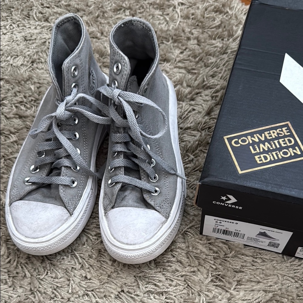 Converse Gray High-Top Sneakers